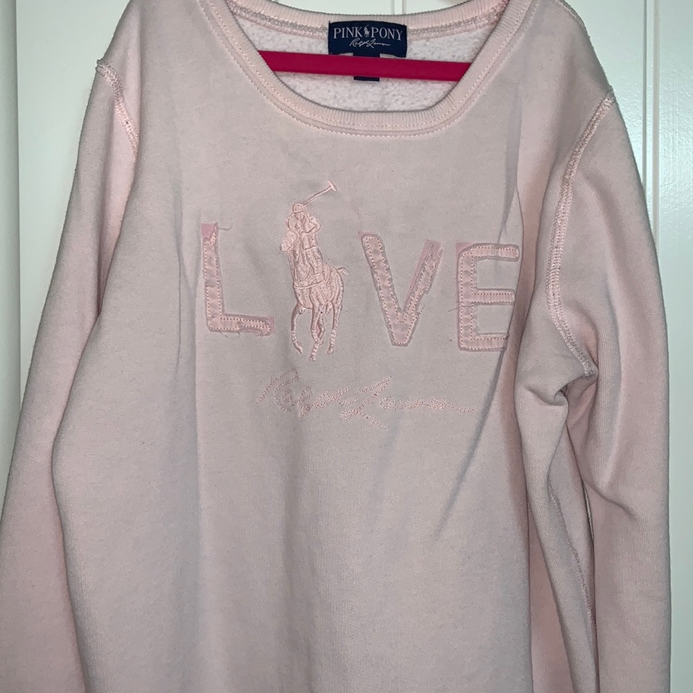 Pink Polo sweater